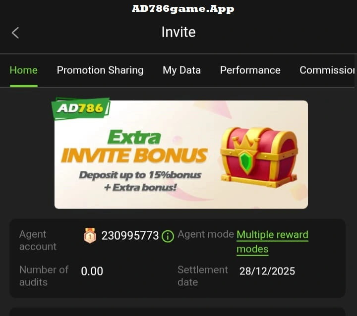 Ad786 game Refer and earn program